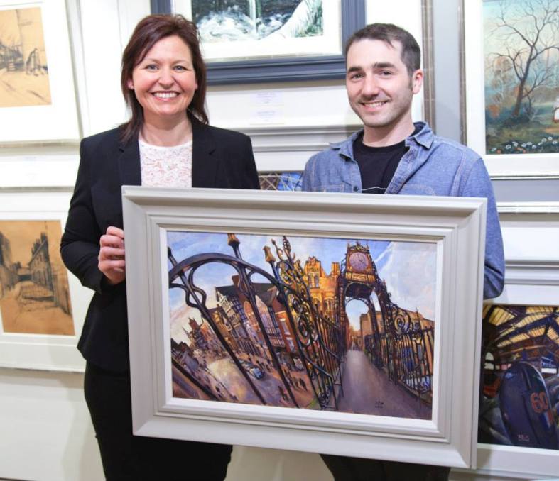 Louise Chambers wins a painting